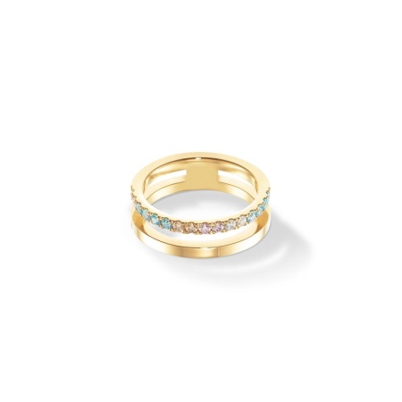 Кольцо Coeur de Lion, Multicolour Pastel Gold, 0136/40-1590 54